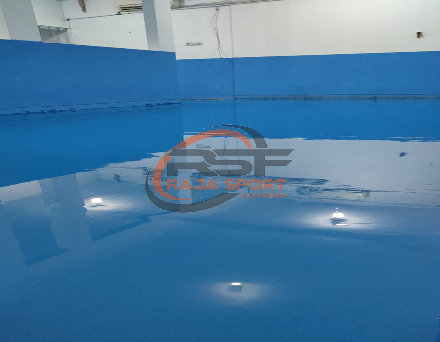 Jasa Epoxy Lantai Dapur MBG Profesional – Raja Sport Flooring