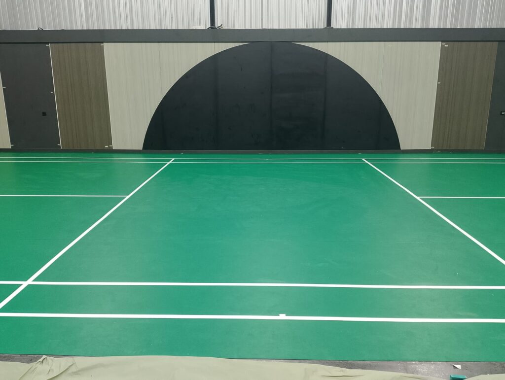 Pemasangan Karpet Badminton di Sentul Bogor